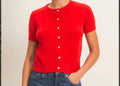 Crimson Knit Top