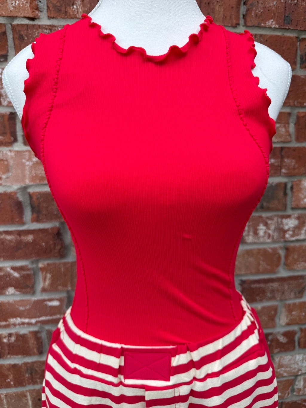 Sweetheart Ribbed Tank